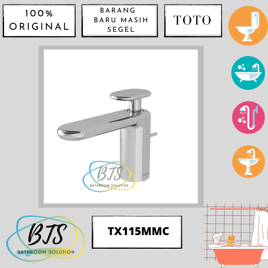 Kran / keran wastafel TOTO TX115MMC / TX 115 MMC / TX 115MMC / TX115MM
