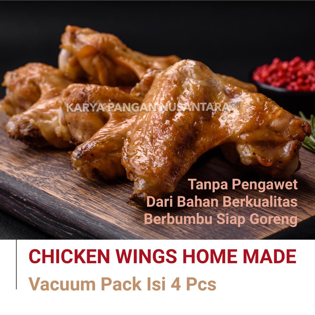 

CHICKEN WINGS DIMSUM SAYAP AYAM BERBUMBU FROZEN VACUUM PACK PER PCS