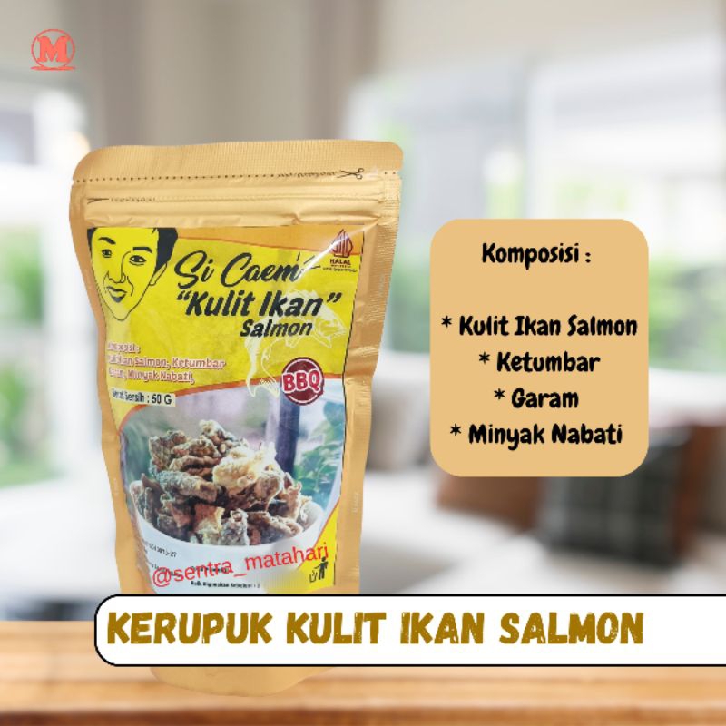 

Kerupuk Kulit Ikan Salmon siCaem