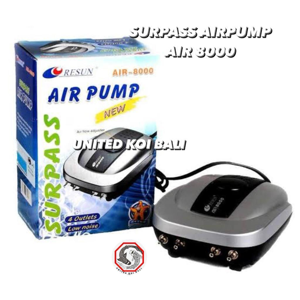 POMPA AERATOR RESUN SURPASS AIRPUMP AIR 8000 AIR-8000 4 LUBANG