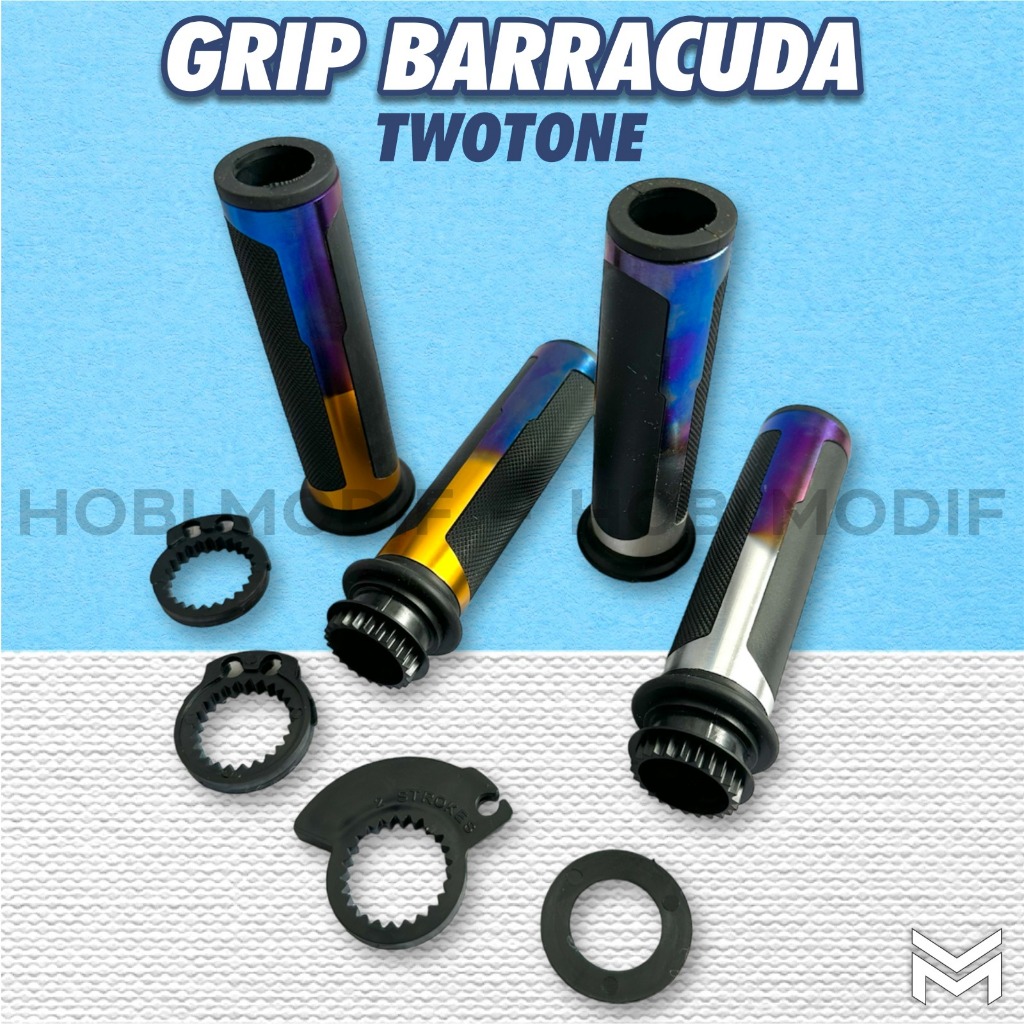 HANDGRIP BARRACUDA TWO TONE / 2 WARNA GRIP BARACUDA ITALY CNC HANDEL TANGAN HANDFAT HANFAT TWOTONE P