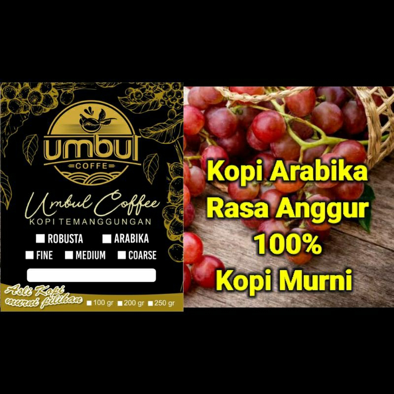 

Kopi Arabica Temanggung Rasa Anggur