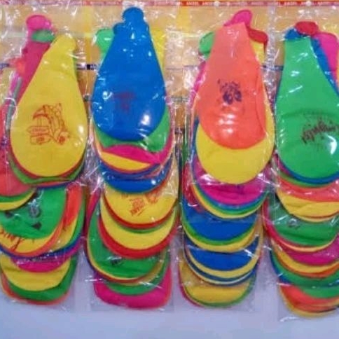 Balon Rentengan isi 10 bungkus| balon bulat| balon panjang