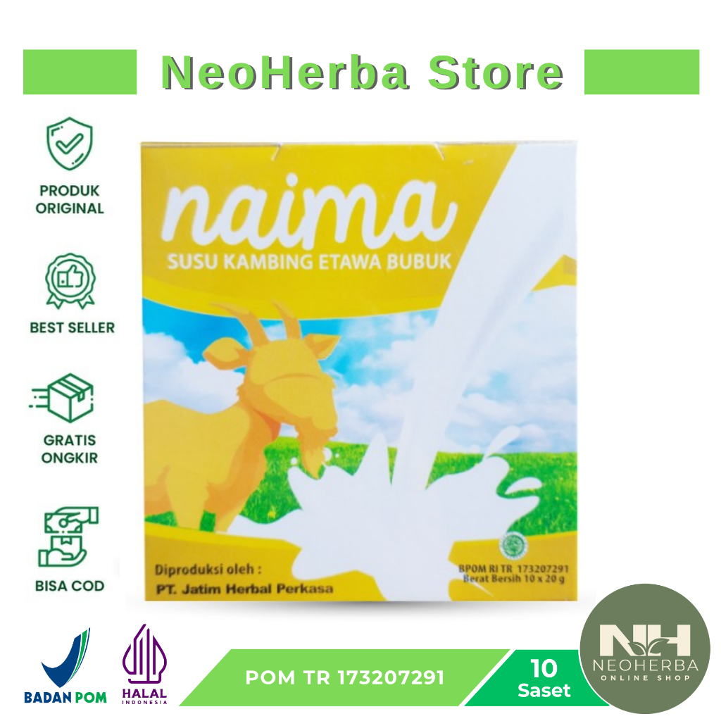 

NAIMA Susu Kambing Etawa Plus Propolis dan Bee Polen Untuk Memperkuat Tulang dan Sendi