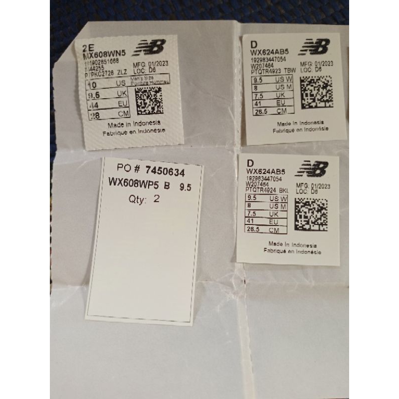 

Label sepatu new balance Produk USA