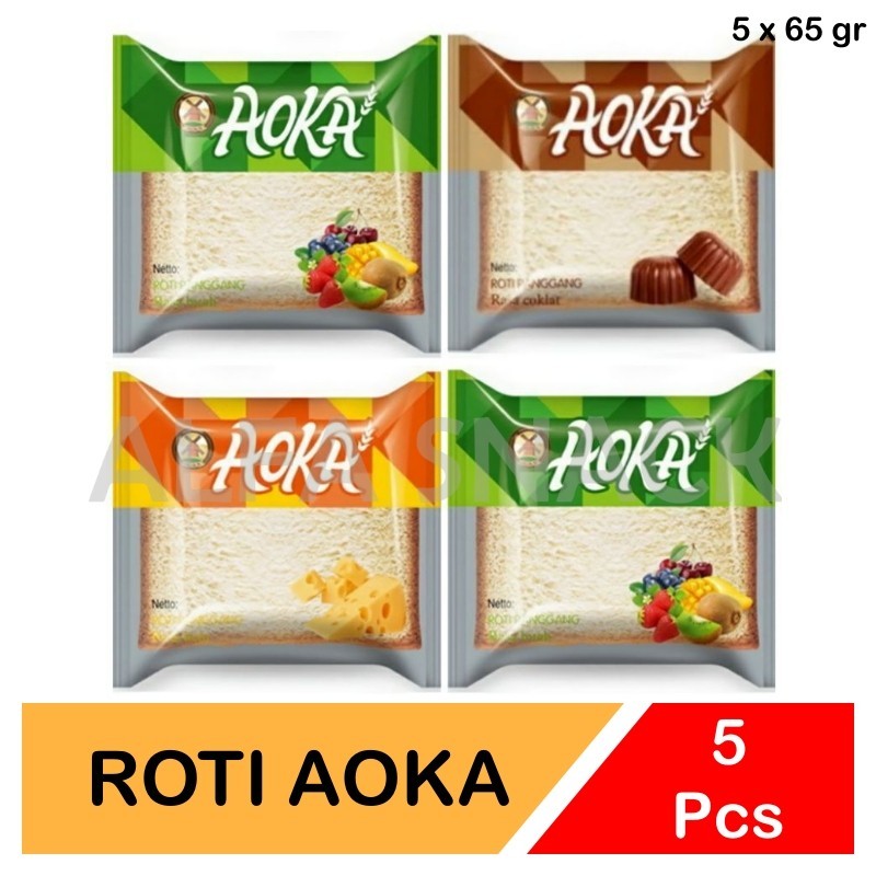 

Roti Panggang Aoka Aneka Rasa 65 gram - Mix