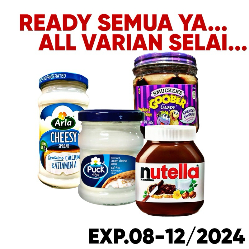 

Nutella hazelnut spread with cocoa 200g 350g original free packing bubble warp atau dus/ nutella selai coklat hazelnut 200g 350g EXP 2025/ BIG SUPER PROMO DISKON 8.8 SALE