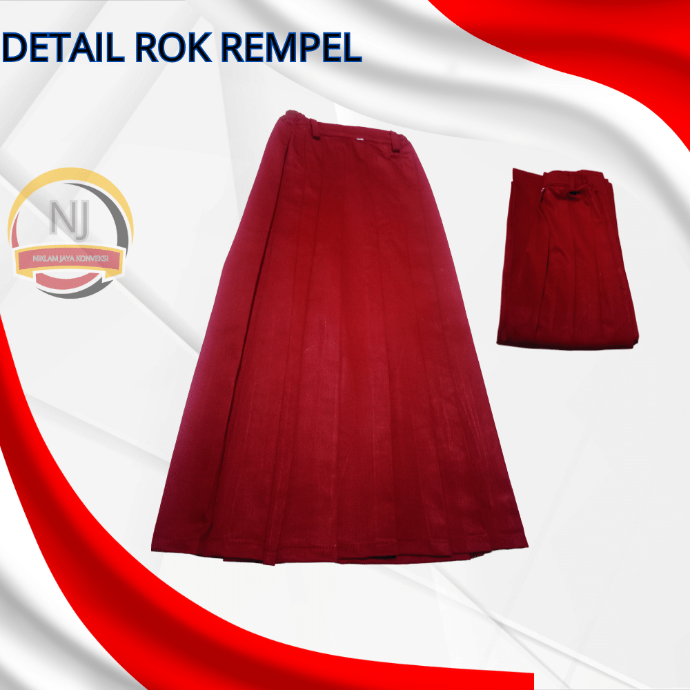 Gratis Ongkir Rok Rempel Sd Rok Merah Sd Rok Merah Panjang Rok Tebal Sd
