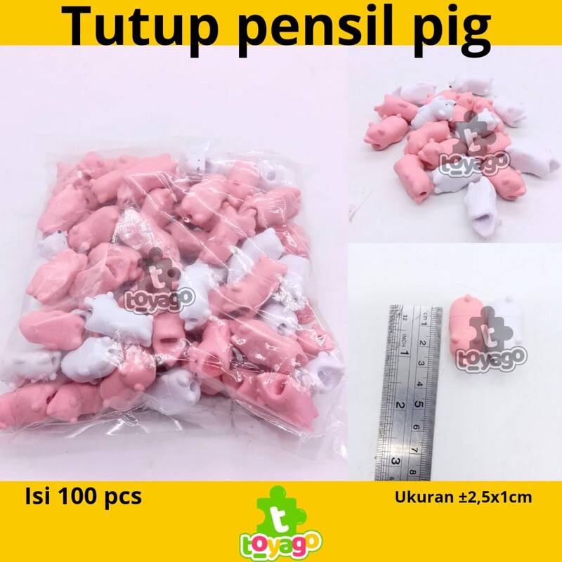 

Tutup Pensil Motif Pig Isi 100 pcs Grosir Murah (tutup pensil new toyago toys)