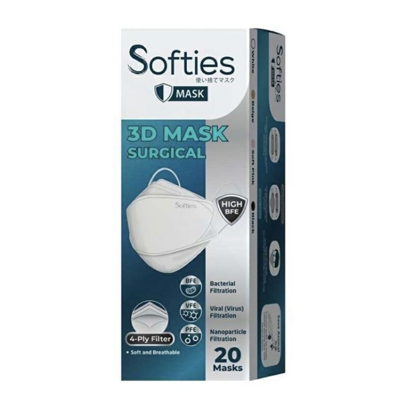 Softies 3D Surgical Masker 4Ply