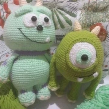 Boneka Rajut Monster Inc