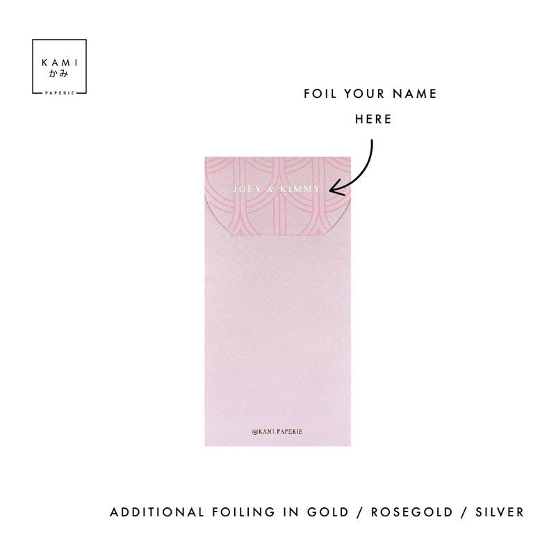 

NAME PERSONALISATION personalisasi nama foiling gold silver rosegold