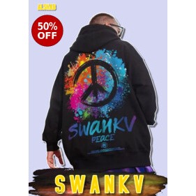 Jaket Hoodie Pria Kekinian Keren Motif SWANKV