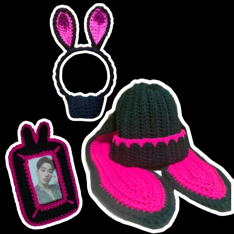mito bunny ateez unoff md beanie poca holder lightiny head cover