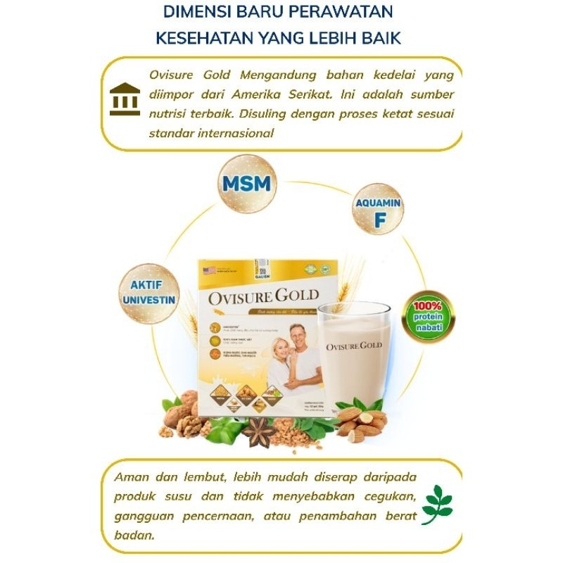 (Official) Ovisure Gold Susu Milk Vitamin untuk Tulang dan Sendi