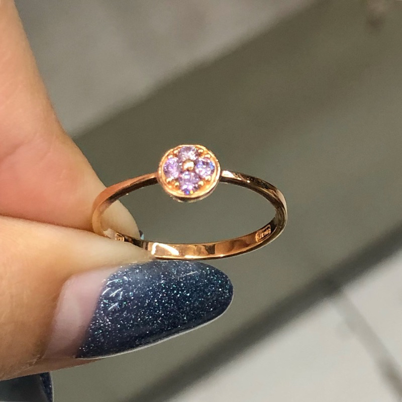 B3 KO- CINCIN ROUND UNGU 1.1GR KADAR 375 UKURAN 15