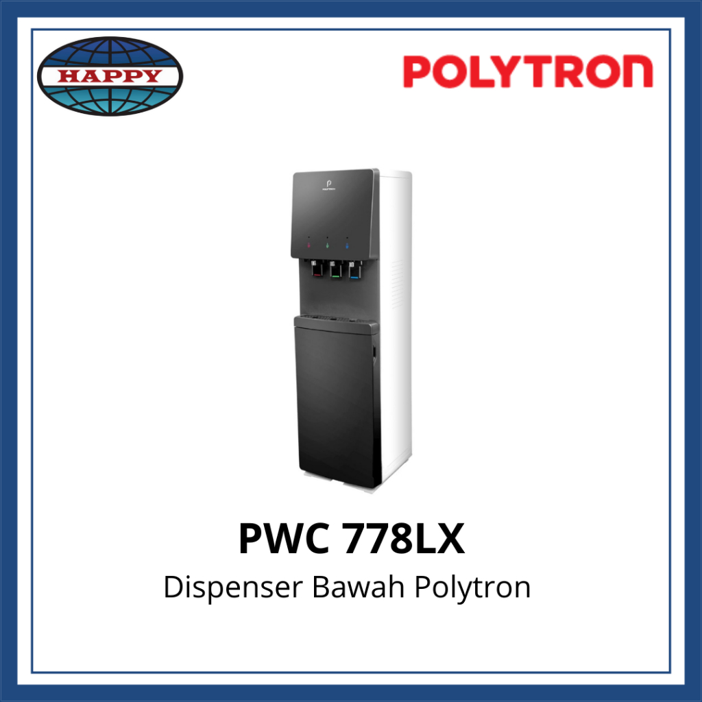 Dispenser Galon Bawah Polytron 778 LX Panas Normal Dingin