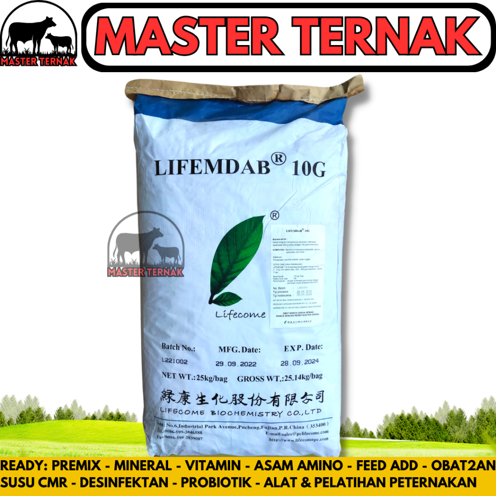 LIFEMDAB 1 KG REPACK - AGP BMD Bacitracine Methylene Disalycilate - AGP AYAM & BABI - AGP AYAM BROIL
