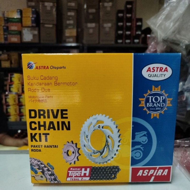PAKET RANTAI GIR SET ASPIRA (K18) MOTOR VERZA
