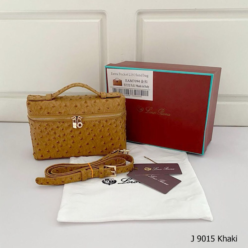 Tas Selempang Loro Piana Mini bag Motif 9015