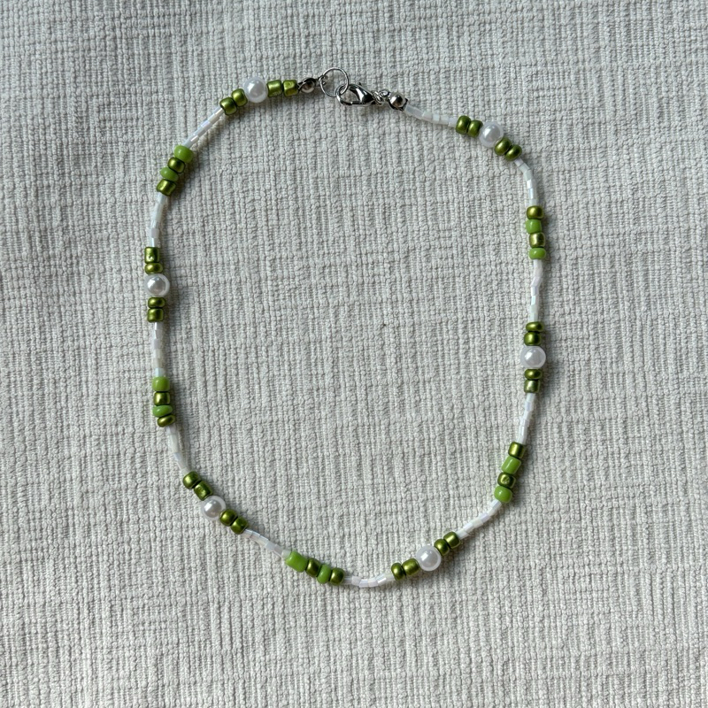 emerald necklace beads