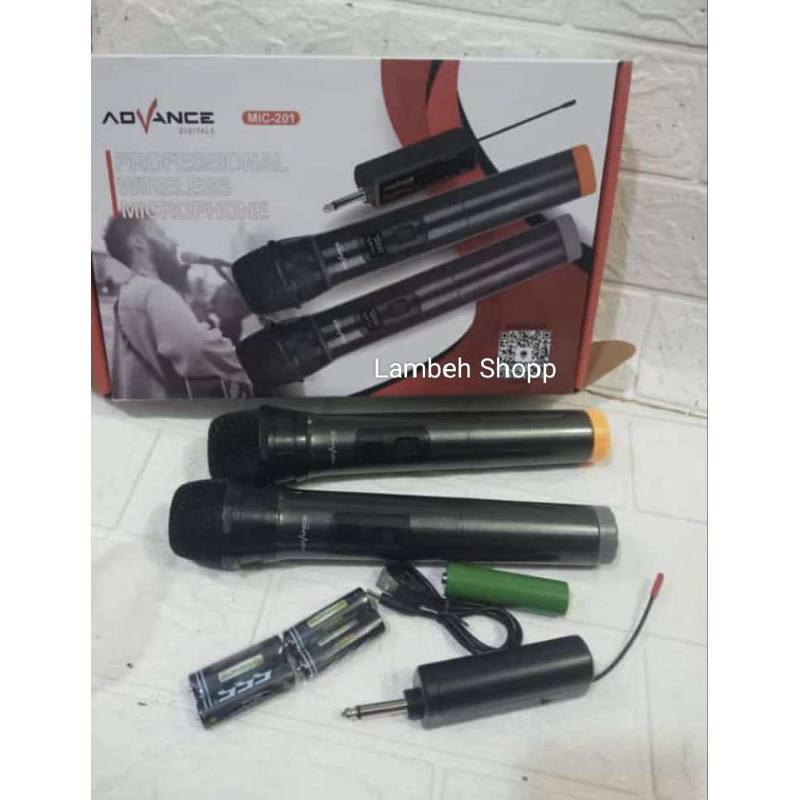Profesional wireless microphone Mix Mic tanpa kabel Advance digital mic 201 Batam