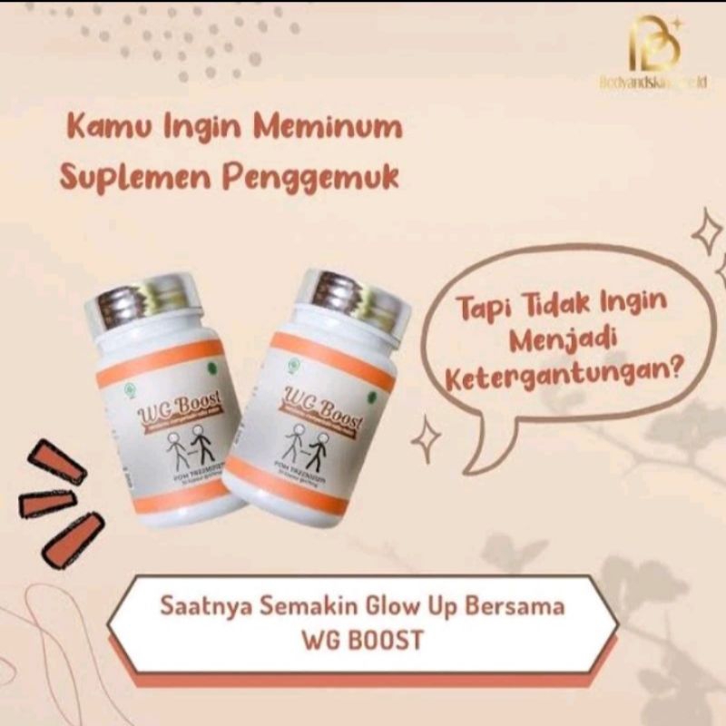 WG BOOST OBAT PENGGEMUK BADAN TERCEPAT DAN MANJUR KHASIATNYA