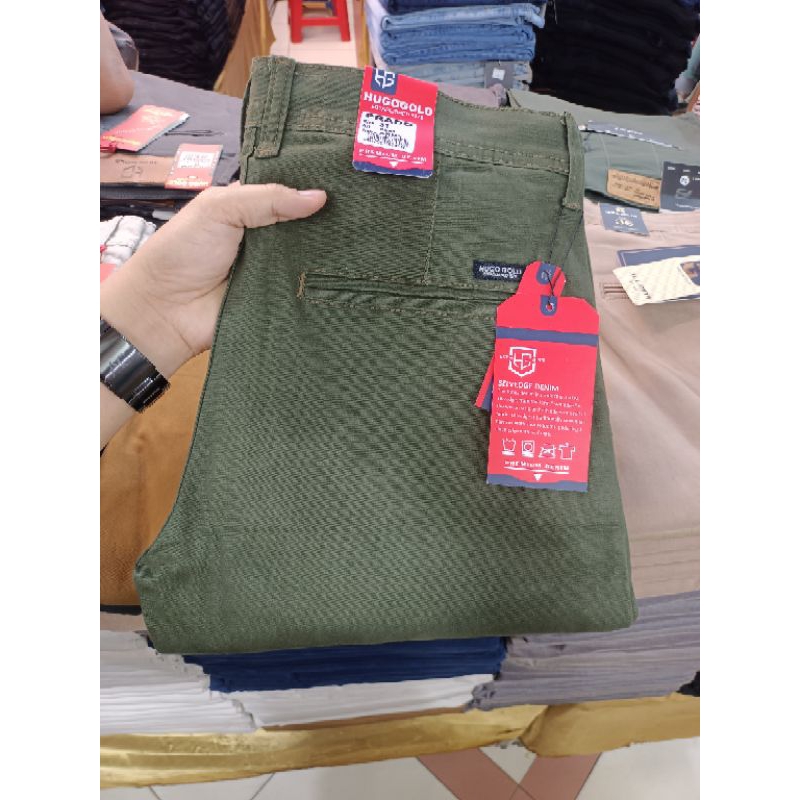 New Arrival Celana Panjang Chino Pria HUGO GOLD Original slimfit / Chinos Cassual Pria Hugo gold - C