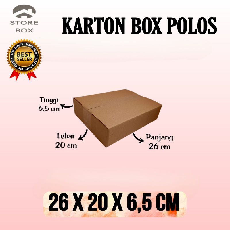 

kardus polos UK 26x20x6'5 kardus packing kardus kecil kardus besar