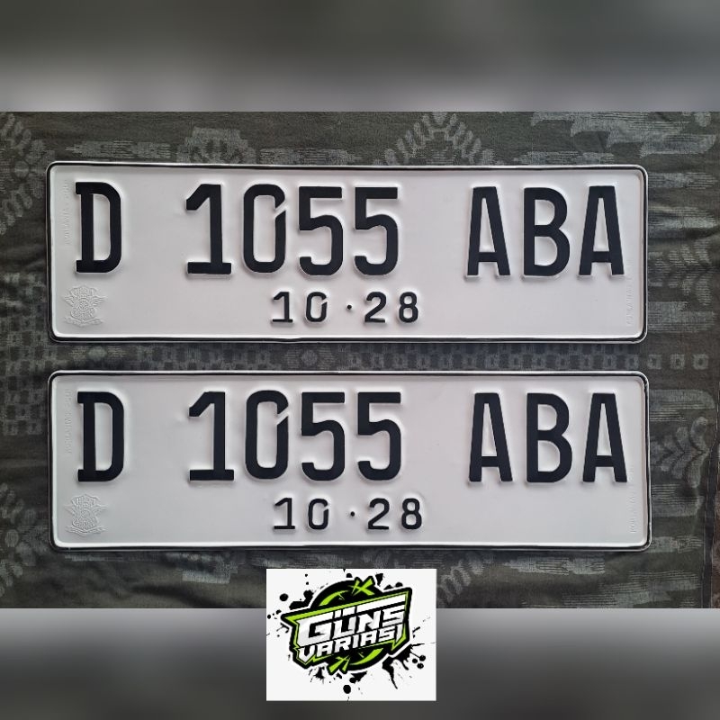 Plat nomor mobil font baru