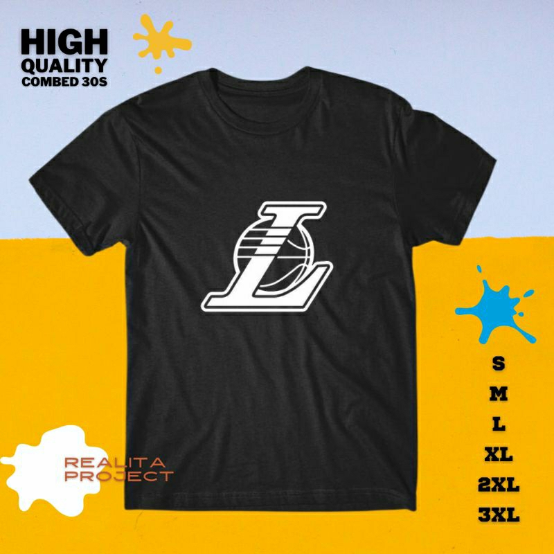 kaos pria wanita nba lakers chicago bulls / kaos combed 30s jumbo / kaos kata kata