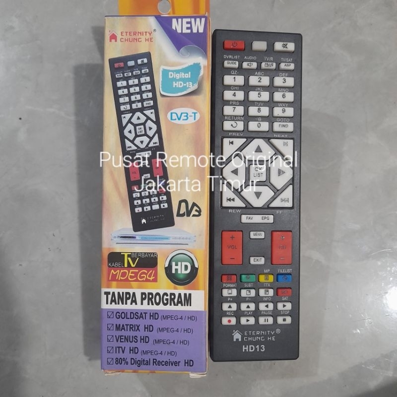 REMOTE REMOT MULTI UNIVERSAL RECEIVER PARABOLA DIGITAL HD MPEG4