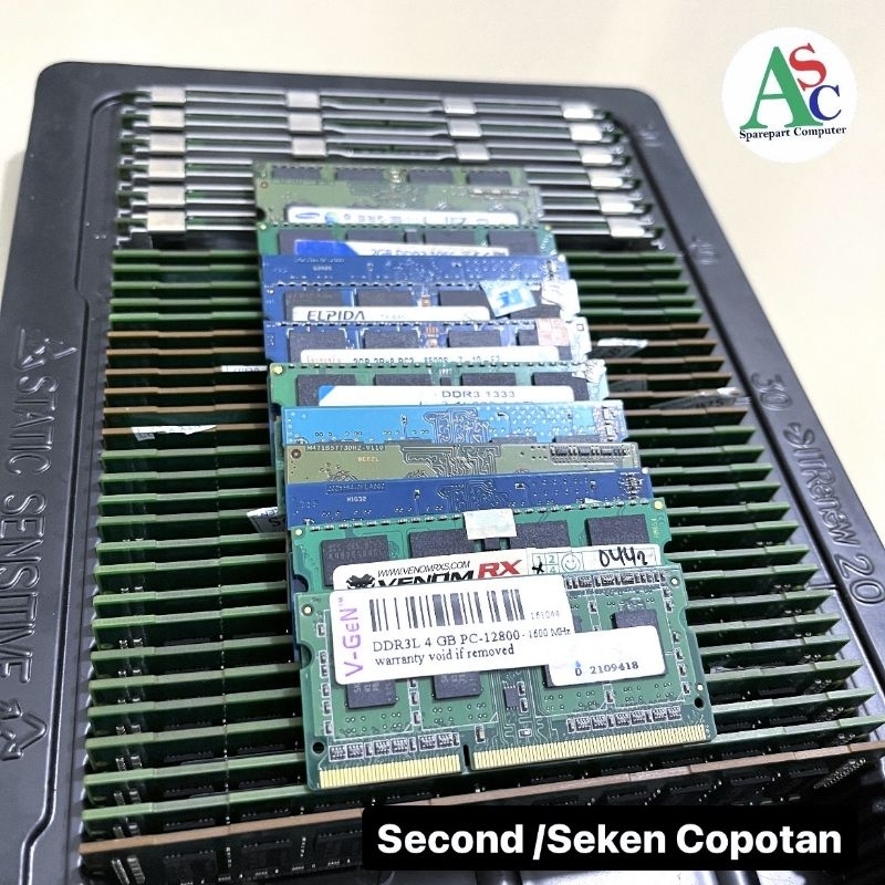 Ram laptop seken 2GB 4GB DDR3 second copotan