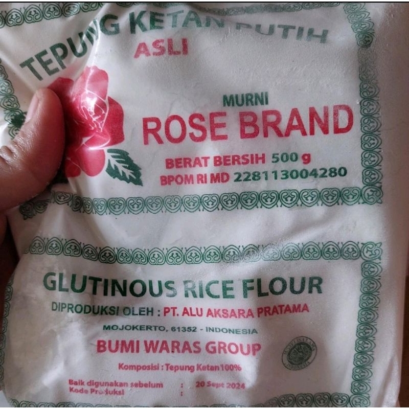 

Tepung Ketan Rose Brand uk. 500gr