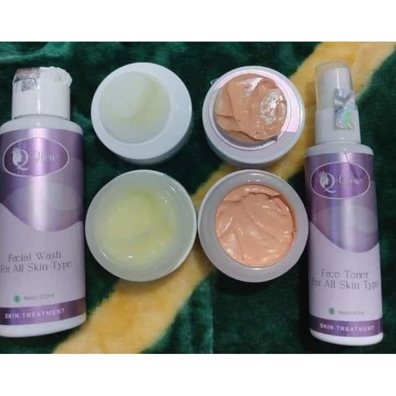 Q glow skincare cream Ecer ori