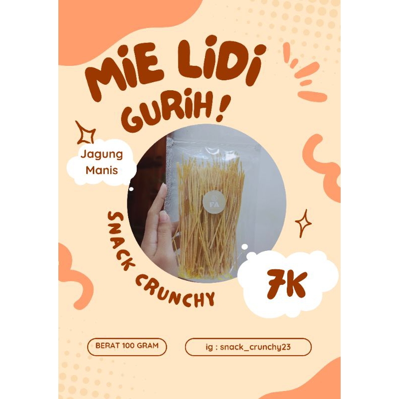 

Mie lidi jagung manis