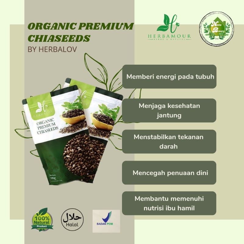 

Organic premium chiaseeds by Herbalov