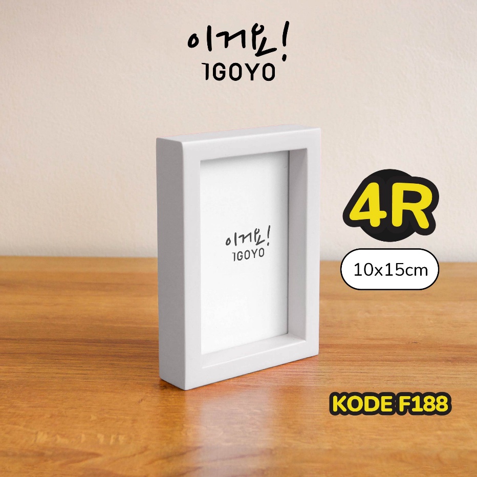 PROMO MURAH Bingkai Foto IGOYO Ukuran 4R 1x15cm F188  Artprint Tebal 3cm Pigura Hitam Putih  Photo F
