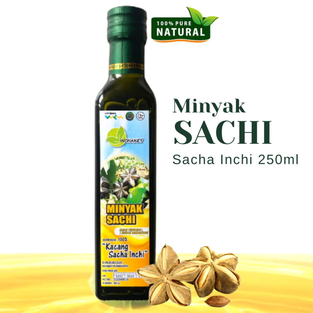 

Minyak Kacang Sacha Inchi Murni Sachi Oil Asli Premium 250ml Berkhasiat