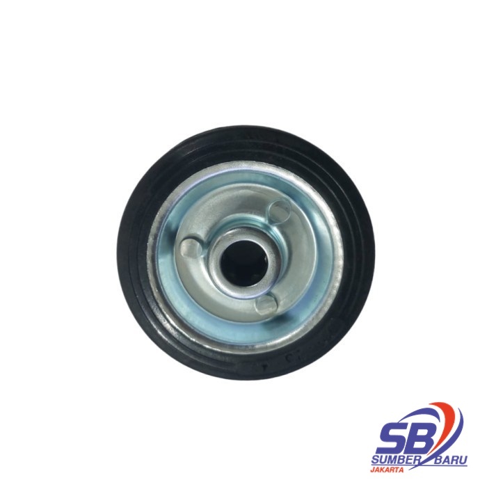 SB Roda Ban Troli Trolley Karet Hitam 3 Inch 7cm Roda Etalase Meja Gerobak Wheel Only Roda Only