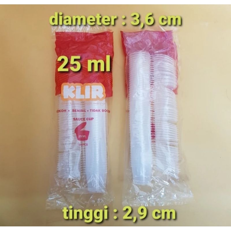 Sauce cup 25ml merk. klir