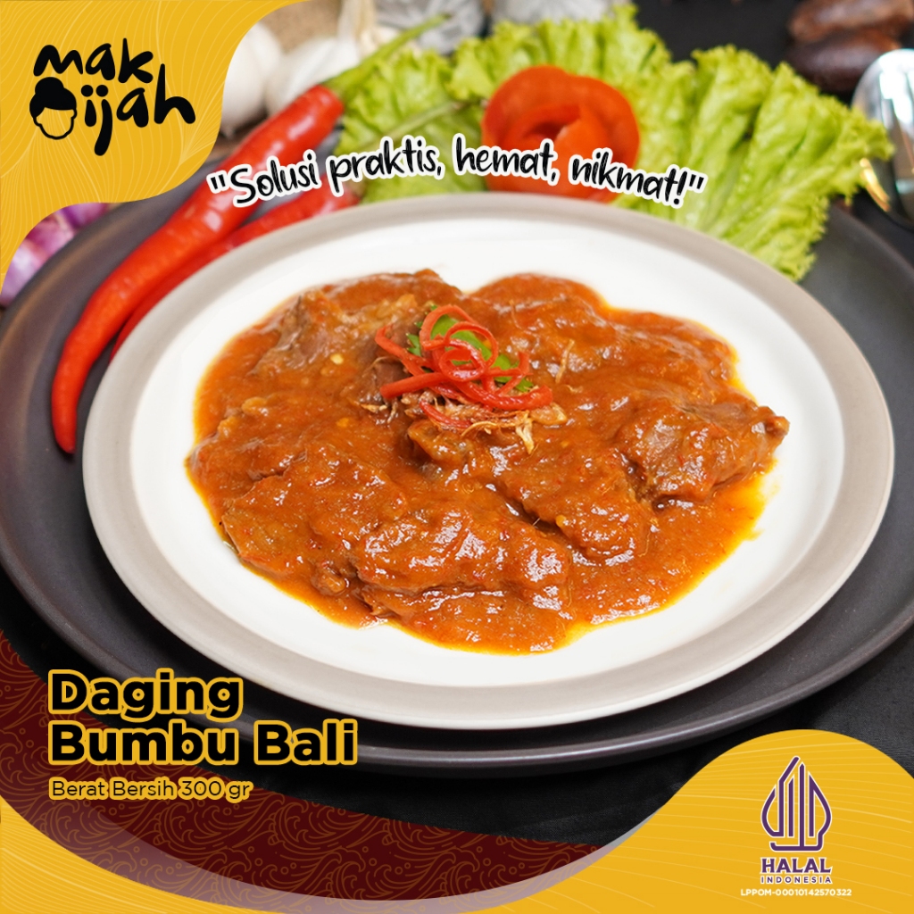

DAGING SAPI BUMBU BALI ISTIMEWA FROZEN FOOD MAKIJAH PRAKTIS HEMAT NIKMAT