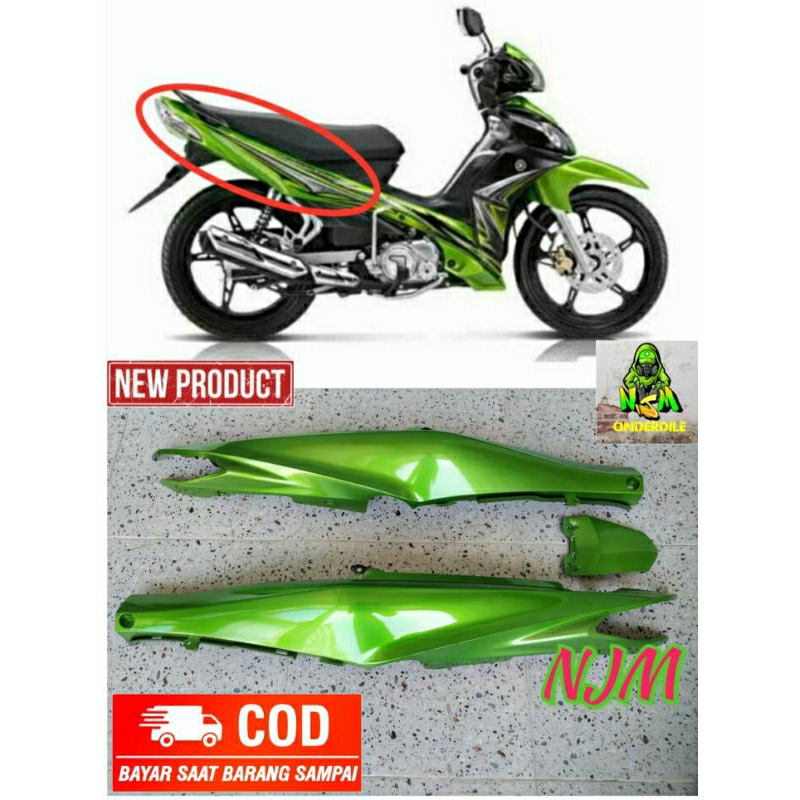 Cover Body Motor Yamaha Jupiter Z Robot 2010 Hijau