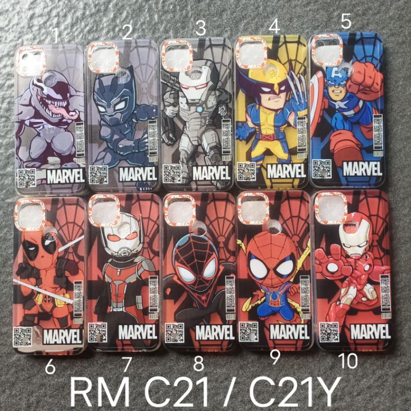 Soft case REALME C25Y / C21Y motif gambar karakter cowok softcase softsell softshell silikon cover