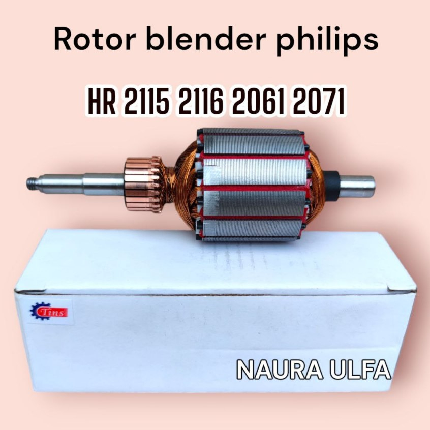 ROTOR DINAMO BLENDER PHILIPS HR 2115 2116 2061 2071 ORIGINAL