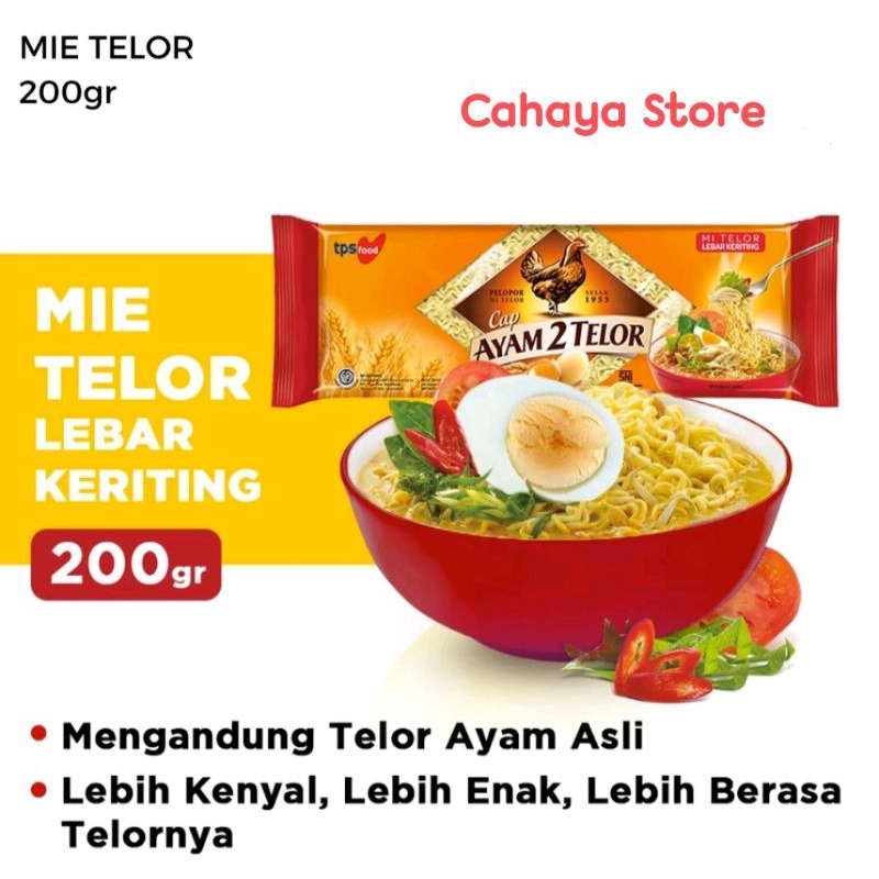 

Mie Telor Cap Ayam 2 Telor 200gr