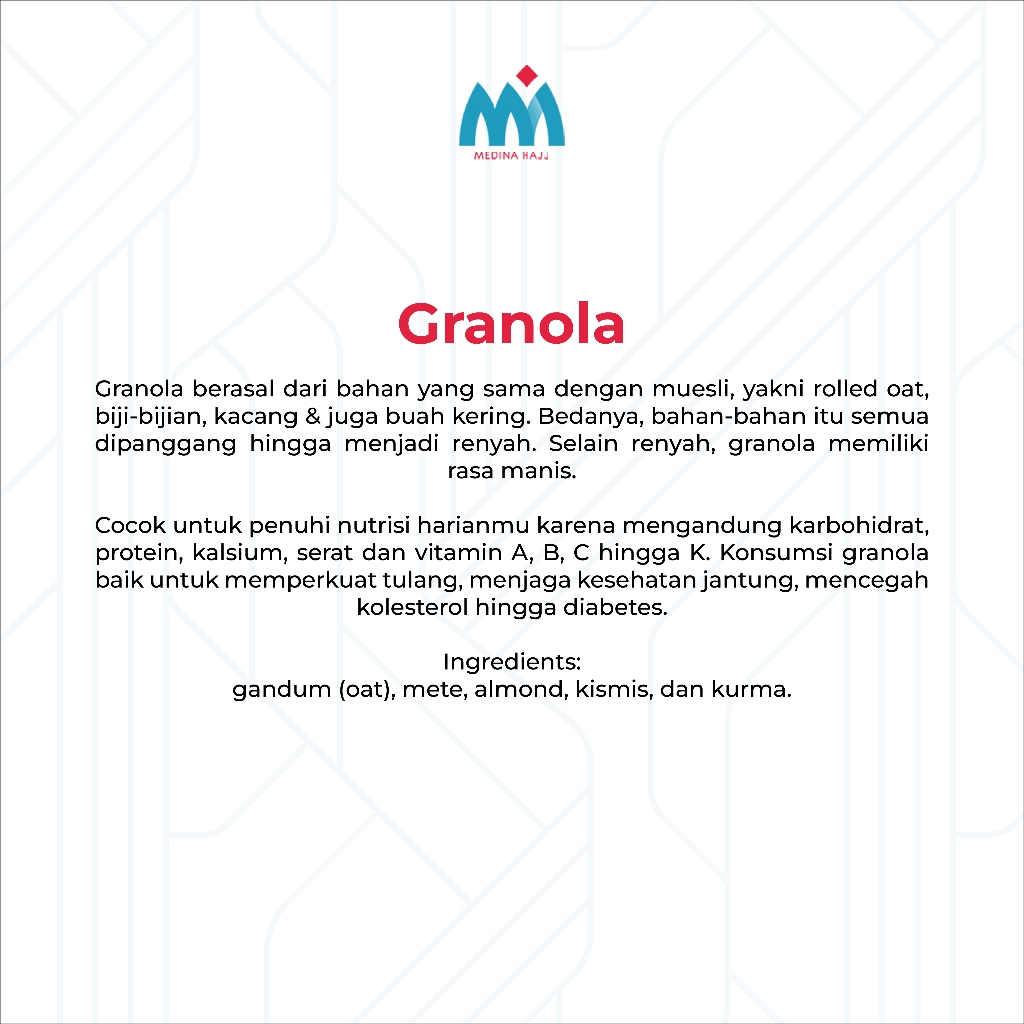 

Maknyuss1 [Paket Komplit Healthy] Muesli Safiya 500Gr + Trail Mix Safiya 250Gr + Granola 250Gr