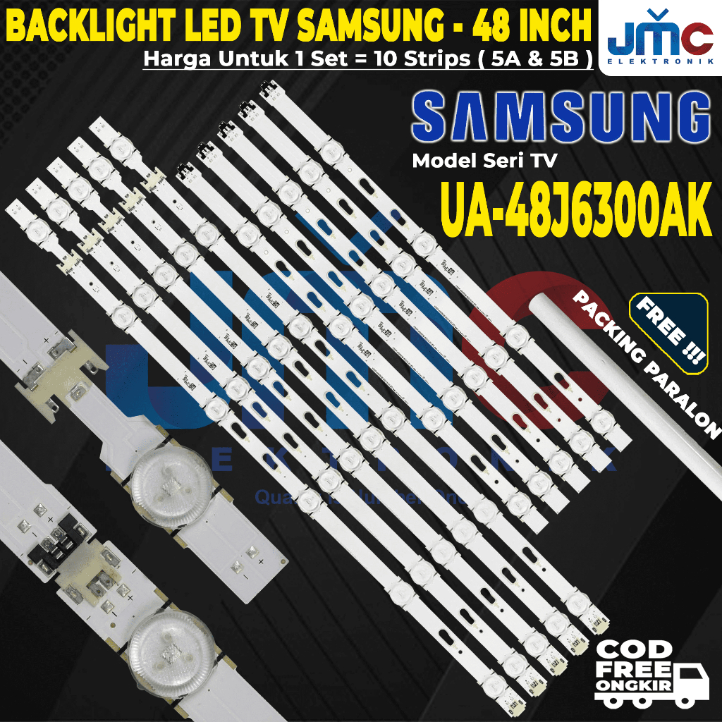 Backlight Tv Samsung Ua48j6300AK Ua-48J6300AK Lampu led tv samsung 48 inch V5DF-480DCA