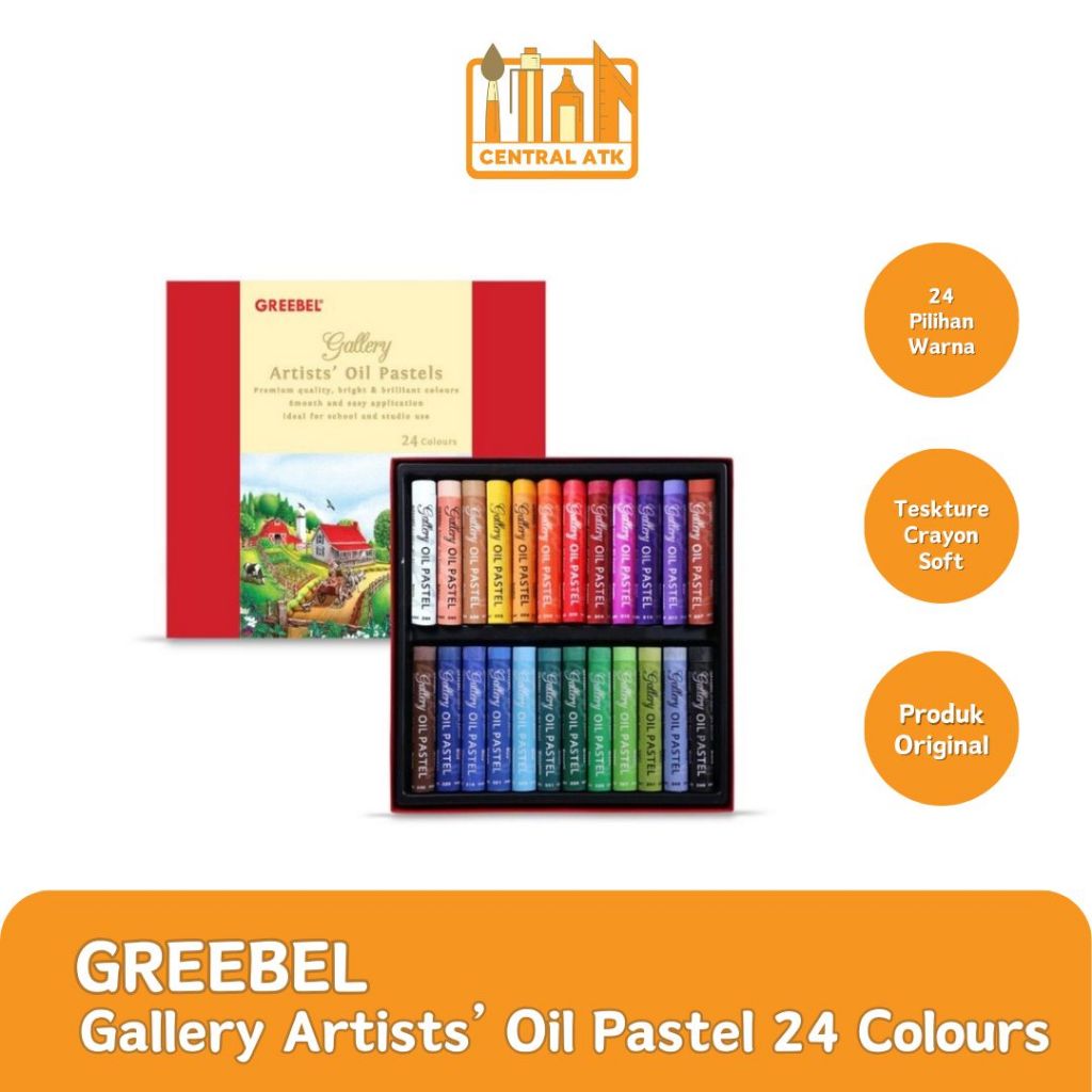 

CRAYON OIL PASTEL GREEBEL ARTIST 24 WARNA