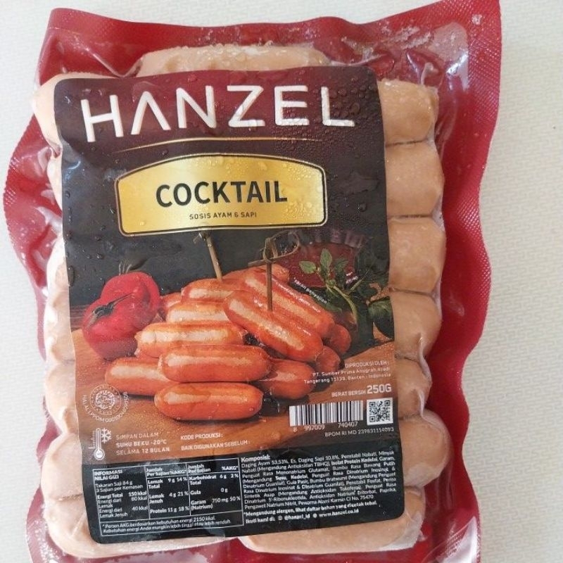 

sosis hanzel coctail 250g